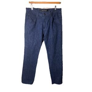 David Bitton Men’s 34 Blue Brushed Cotton Straight Jeans Vintage‎ Made in USA